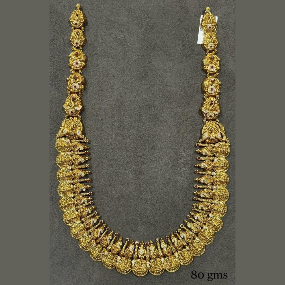 Elegant Kasu Gold Antique Haram