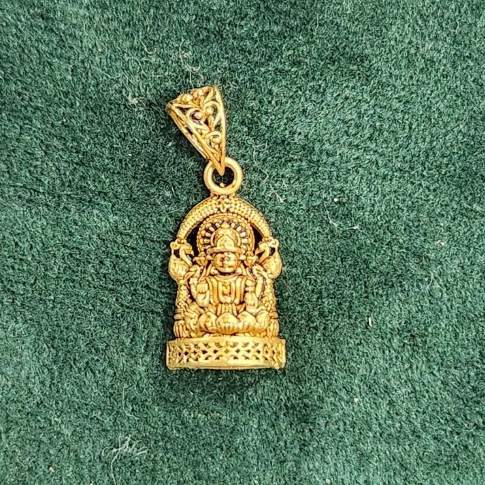 Radiant Lakshmi Gold Pendant