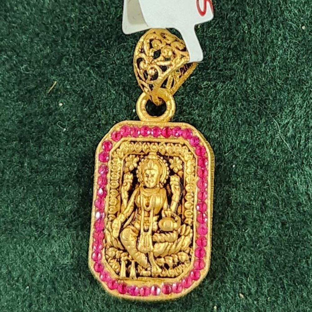 Radiant Gold Pendant with Divine Gemstone