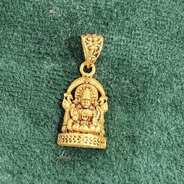 Elegant Goddess Lakshmi Gold Pendant