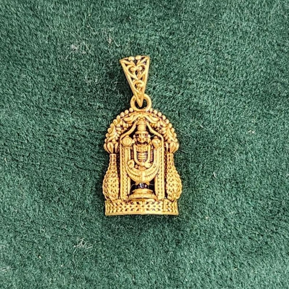 Casual Divine Balaji Gold Pendant