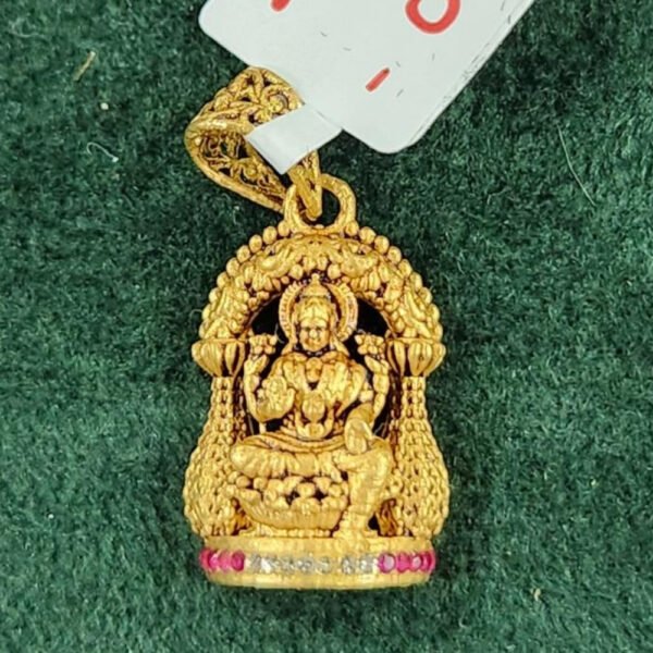 Gold Pendant of Spiritual Splendor with Gemstone