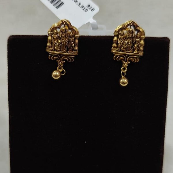 Exquisite South Indian Temple Earrings