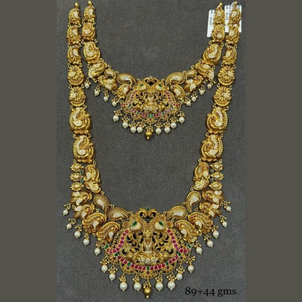 Radiant Gold Haram Necklace Set