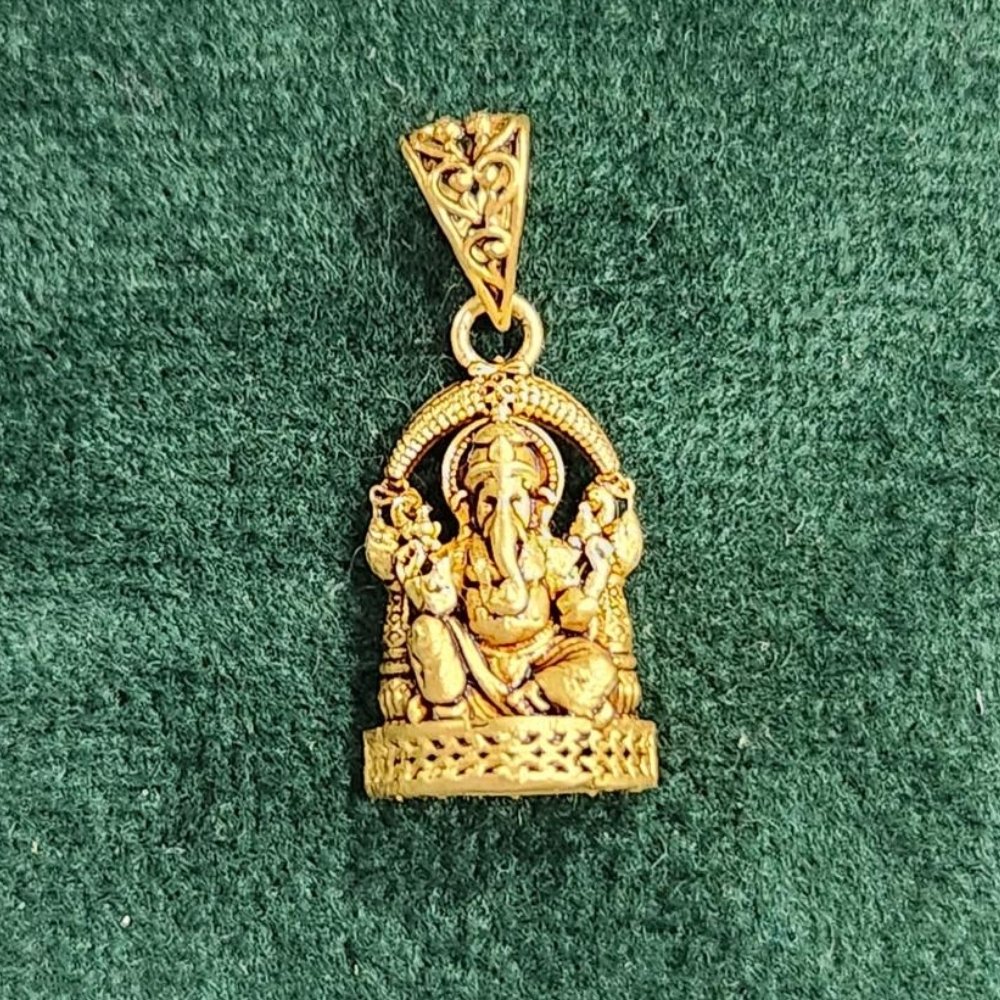 Divine Ganesh Gold Pendant