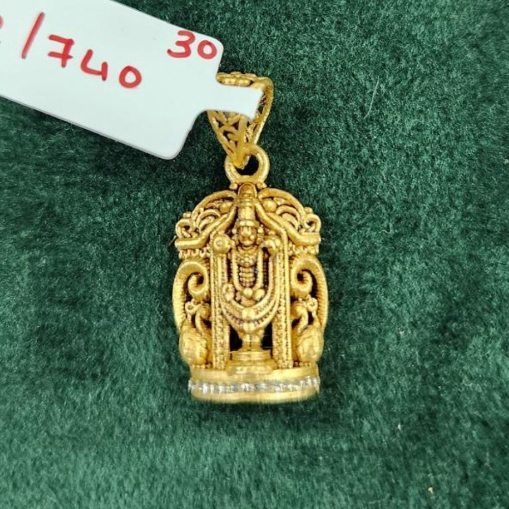 Exquisite Gold God Pendant