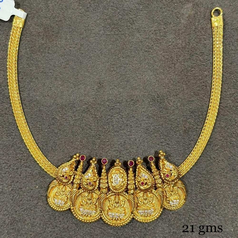 Graceful Lakshmi Kasu Necklace